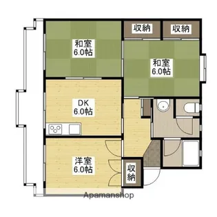 新田マンション【1階】の間取り