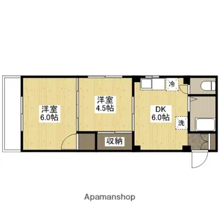 佐々木ビル三篠【3階】の間取り