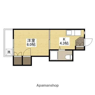 広島県広島市西区楠木町1丁目【マンション】の間取り