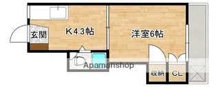 広島県広島市西区楠木町1丁目【マンション】の間取り