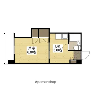 コーポ平和【4階】の間取り