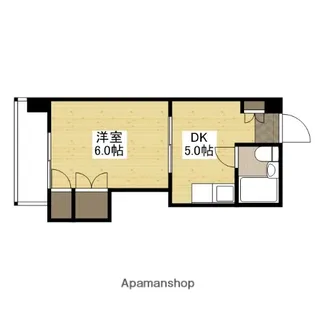 コーポ平和【4階】の間取り