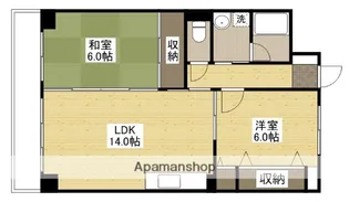 ヤスダビル7【6階】の間取り