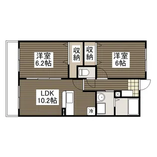 ヌーヴェルブリーゼ【1階】の間取り