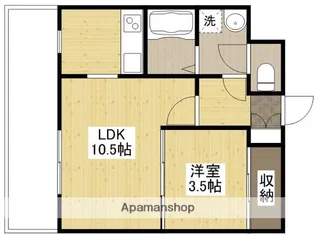 クリスタルビル【2階】の間取り
