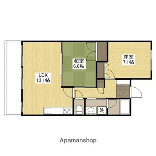 広島県広島市安佐南区東原3丁目【マンション】の間取り