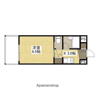 アクアサイドみささ【2階】の間取り