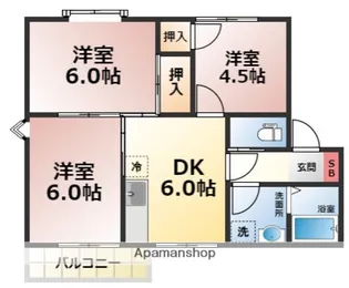 グリーンハウスⅠ【1階】の間取り