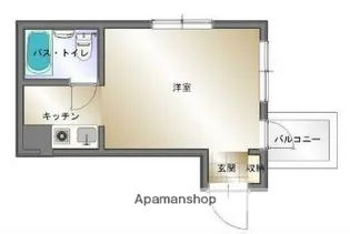 ベル天満【5階】の間取り