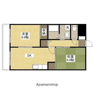 パレ広瀬【3階】の間取り