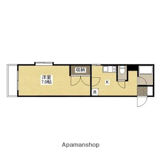 広島県広島市西区西観音町【マンション】の間取り