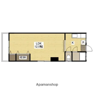 広島県広島市中区猫屋町【マンション】の間取り