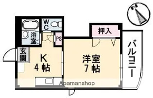 広島県広島市安佐南区中須1丁目【マンション】の間取り