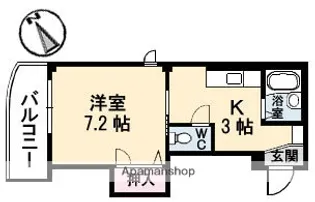 広島県広島市安佐南区中須1丁目【マンション】の間取り
