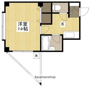 リバー大手町【4階】の間取り