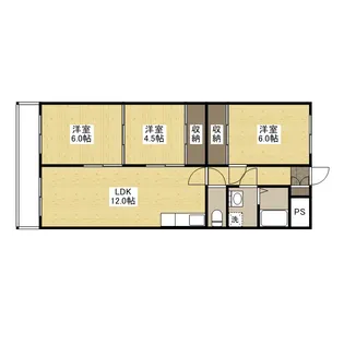 楠木ハイツ【5階】の間取り
