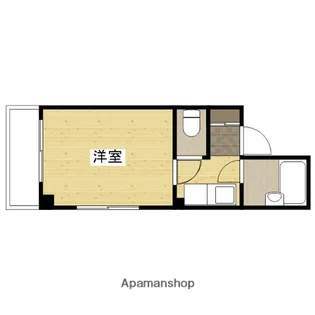 サンライズ矢賀B【4階】の間取り