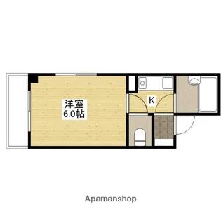 サンライズ矢賀B【2階】の間取り