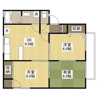 セジュール加美B棟【1階】の間取り