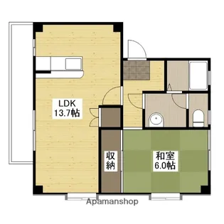 ハイムケン壱番館【2階】の間取り