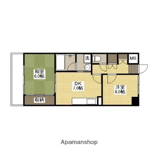広島県広島市東区光町1丁目【マンション】の間取り