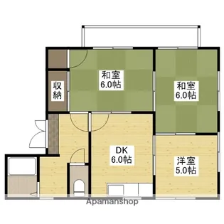 広島県広島市安佐南区西原1丁目【アパート】の間取り