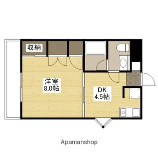 広島県広島市西区小河内町2丁目【マンション】の間取り