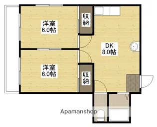 千田コーポ【3階】の間取り