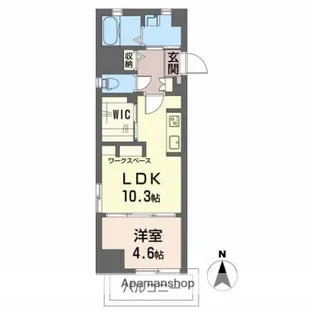 広島県広島市中区小網町【マンション】の間取り