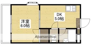 サンライズ鶴江A棟【3階】の間取り
