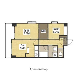 アティール観音【8階】の間取り