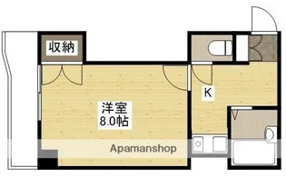 広島県広島市中区宝町【マンション】の間取り