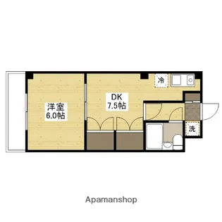 広島県広島市西区天満町【マンション】の間取り