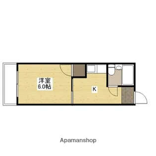 外尾ビル【405号室】の間取り