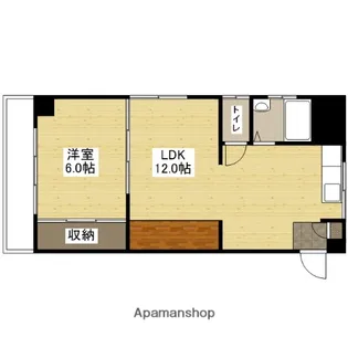 広島県安芸郡府中町城ケ丘【マンション】の間取り