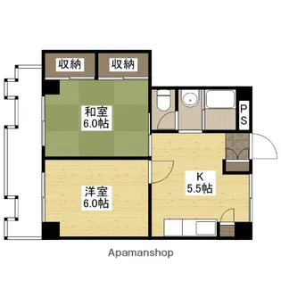 広島県広島市南区比治山町【マンション】の間取り