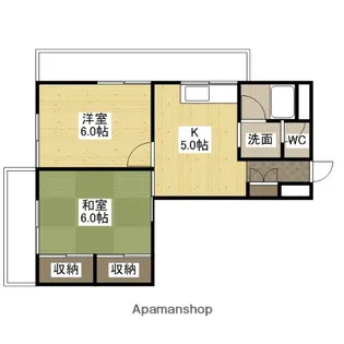 広島県広島市南区比治山町【マンション】の間取り