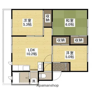 双葉ヒルズⅡ【1階】の間取り