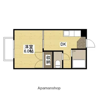 広島県広島市安佐南区祇園7丁目【アパート】の間取り