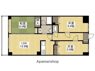 ストリームス大宮【3階】の間取り