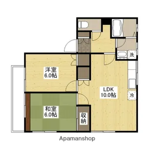 フレグランス笹口C棟【1階】の間取り