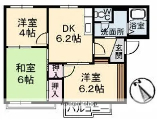 コーポ木谷【2階】の間取り