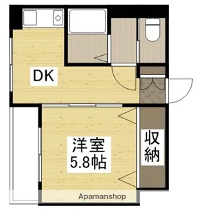 サニープレイス牛田新町【3階】の間取り