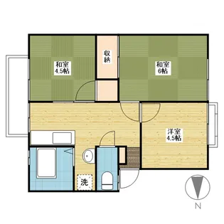 アーバンライフ可部【1階】の間取り