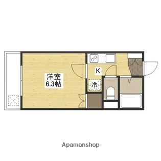 広島県広島市安佐北区亀山2丁目【マンション】の間取り