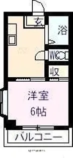 LA GRACE 壱番館【3階】の間取り