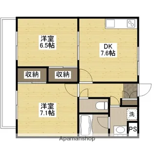 蘭ビル【2階】の間取り