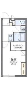 レオパレスJ【111号室】の間取り