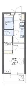 レオパレスユウ【4階】の間取り