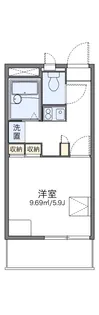 レオパレスFLORAⅡ【202号室】の間取り
